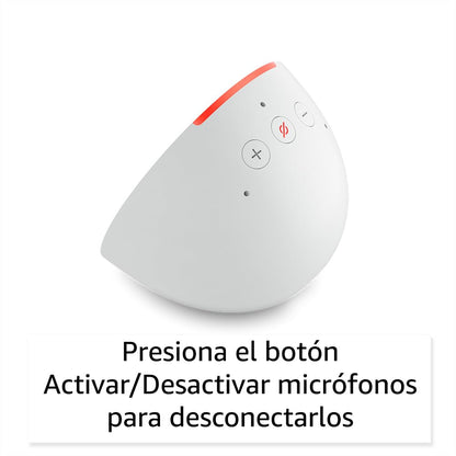 Amazon Echo Pop (modelo más reciente): nuestra bocina más pequeña que se adapta a cualquier habitación (negro), con el Acceso Anticipado de Alexa+