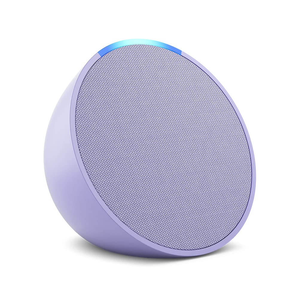 Amazon Echo Pop (modelo más reciente): nuestra bocina más pequeña que se adapta a cualquier habitación (negro), con el Acceso Anticipado de Alexa+