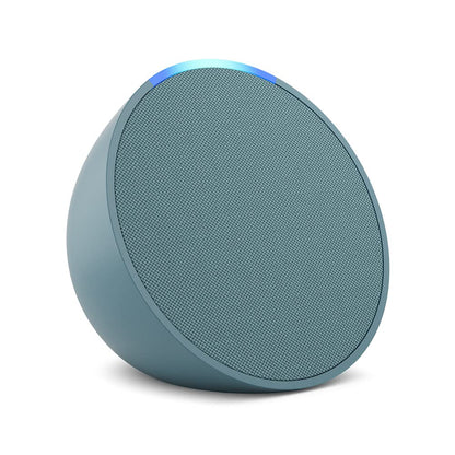 Amazon Echo Pop (modelo más reciente): nuestra bocina más pequeña que se adapta a cualquier habitación (negro), con el Acceso Anticipado de Alexa+